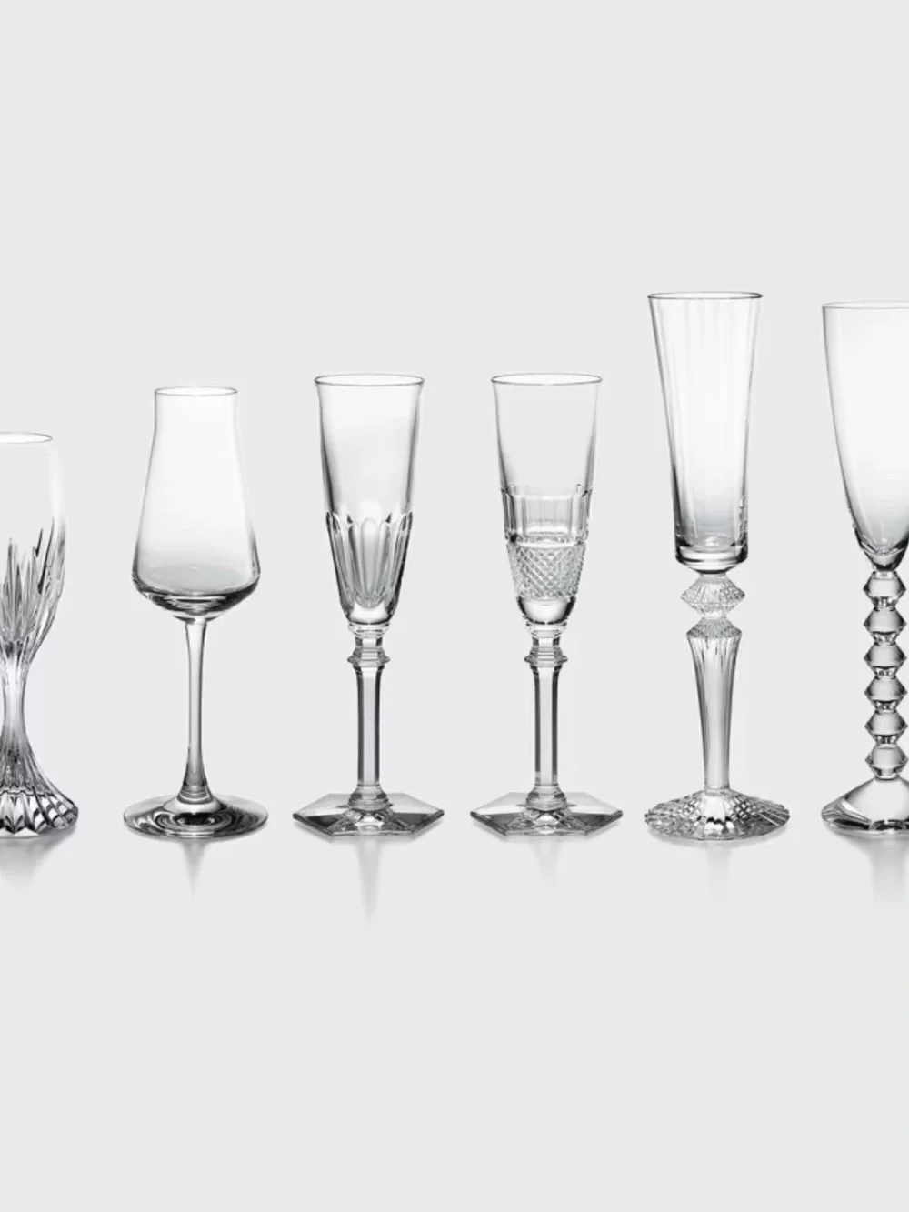 Baccarat Red Gift Box with Clear Crystal Stemware Assortment